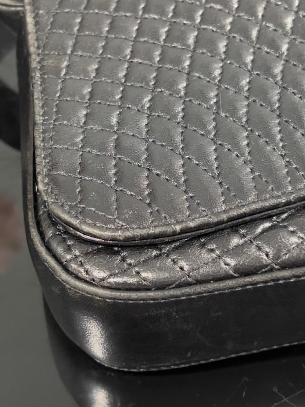 Vintage Bally Small Luxury Designer Quilted Leather - Picture 5 of 10